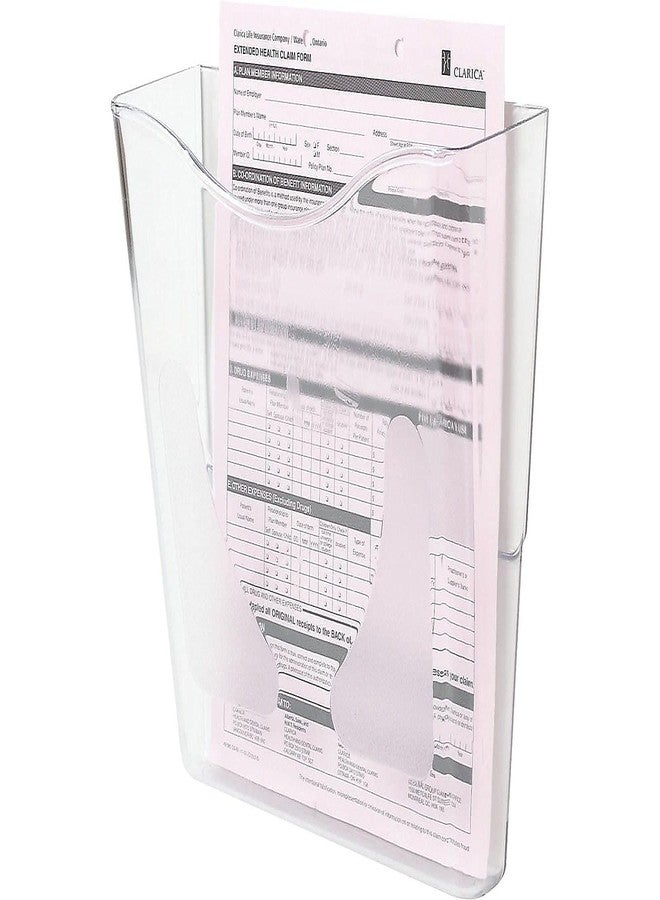 Deflecto 63001 Wall Pocket, Vertical, Ltr, 10-1/4-Inch x4-Inch x10-Inch , Clear - Image 2