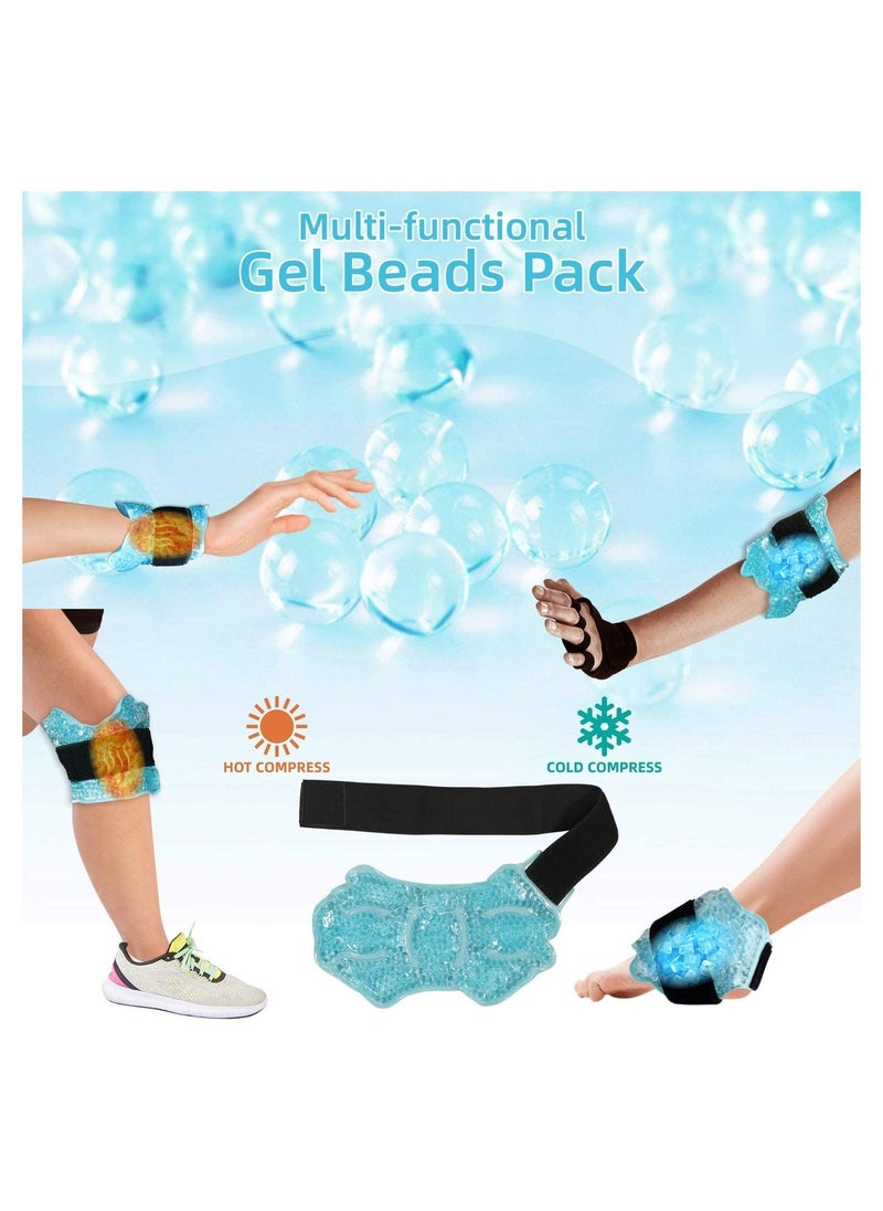 Generic Hot Cold Ice Gel Pack with Adjustable Brace for Sprained Ankles Plantar Fasciitis Achilles tendonitis and Swelling Feet  - Image 5