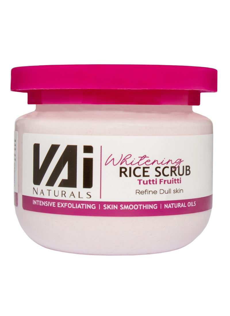 VAI Naturals Vai Naturals Rice Scrub with Vitamin E - Tutti Frutti Whitening Formula 280ml  - Image 1