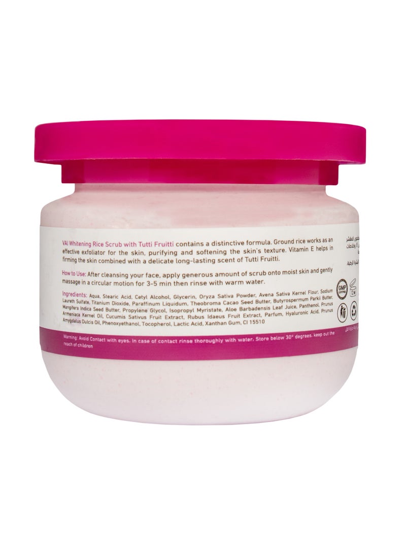 VAI Naturals Vai Naturals Rice Scrub with Vitamin E - Tutti Frutti Whitening Formula 280ml  - Image 5