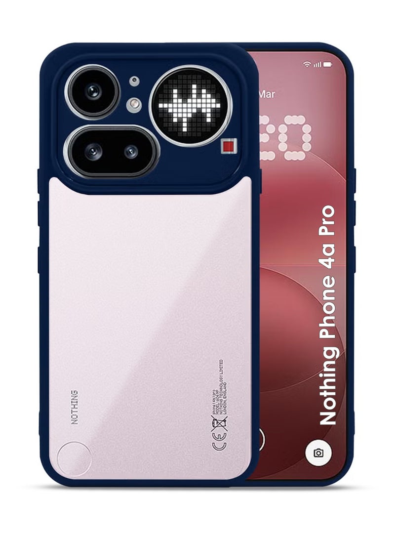 Case Nothing Phone 4A Pro Protective Back Case - Silicone Case Cover for Nothing Phone 4A Pro, Camera and Drop Protection Thin Protective Back Cover Case for Nothing Phone 4A Pro  - Clear/Blue - Image 1