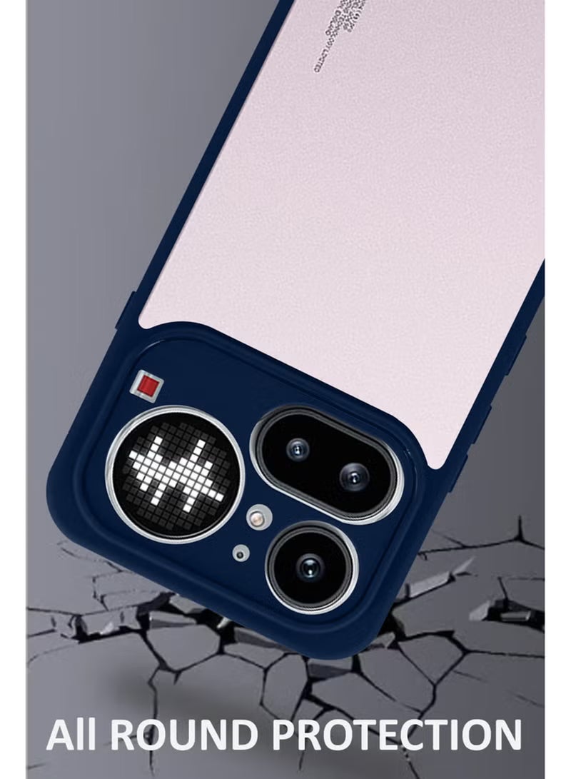 Case Nothing Phone 4A Pro Protective Back Case - Silicone Case Cover for Nothing Phone 4A Pro, Camera and Drop Protection Thin Protective Back Cover Case for Nothing Phone 4A Pro  - Clear/Blue - Image 4