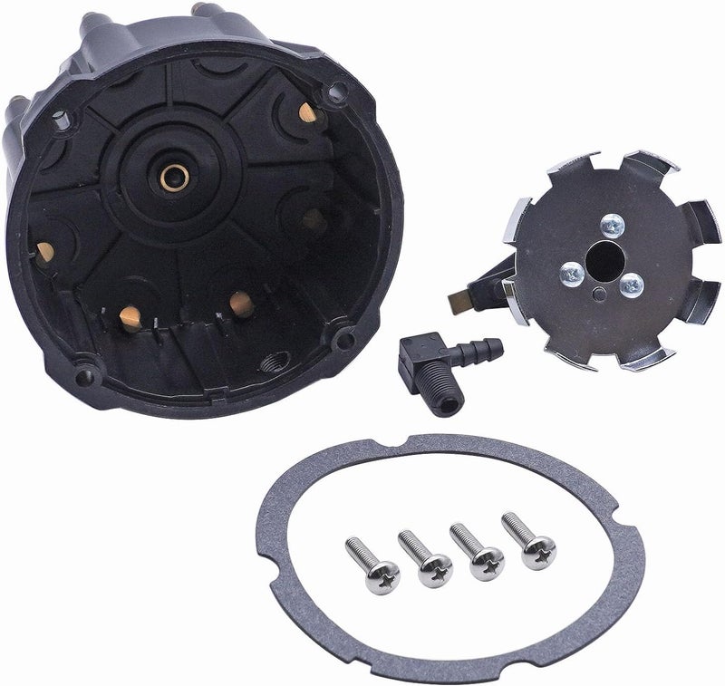 BOLEWIN مجموعة غطاء الموزع ودوار الإشعال 805759Q3 متوافقة مع محركات V-8 سعة 5.0L، 5.7L، 7.4L، 8.2L المعدلة للعمل في بيئات قاسية، ومزودة بأنظمة إشعال من نوع Thunderbolt IV وV HEI: 805759T3، 805759T1، 805759A5، رقم المنتج: 18-5273 - Image 3