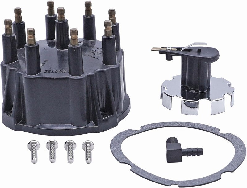 BOLEWIN مجموعة غطاء الموزع ودوار الإشعال 805759Q3 متوافقة مع محركات V-8 سعة 5.0L، 5.7L، 7.4L، 8.2L المعدلة للعمل في بيئات قاسية، ومزودة بأنظمة إشعال من نوع Thunderbolt IV وV HEI: 805759T3، 805759T1، 805759A5، رقم المنتج: 18-5273 - Image 2