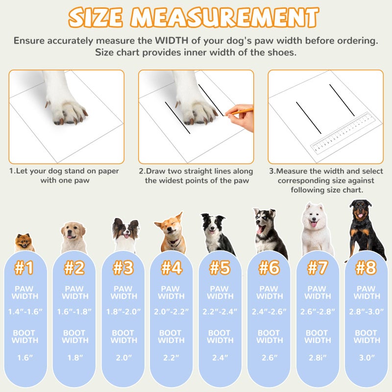 TEWIWAP Dog Shoes for Large Small Medium Dogs, Dog Snow Boots Winter, Dog Booties and Paw Protectors to Prevent Licking, Anti-Slip Dog Shoes with Reflective for Hot Pavement,Hardwood Floors, Hiking (Size 3) - Image 2