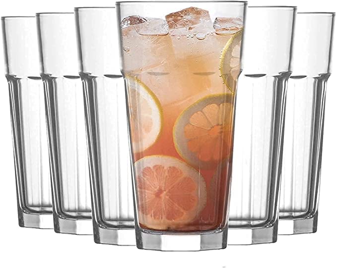 LUXURIA Unbreakable Polycarbonate High Food Graded Plastic CokeJuiceBeerCocktailIcetea Glass etc 500 ML 2 - Image 4