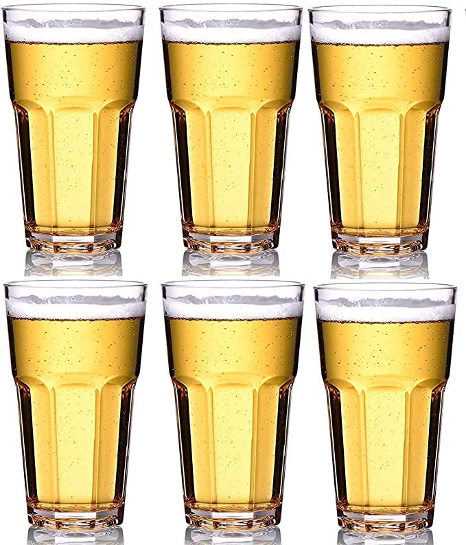 LUXURIA Unbreakable Polycarbonate High Food Graded Plastic CokeJuiceBeerCocktailIcetea Glass etc 500 ML 2 - Image 5