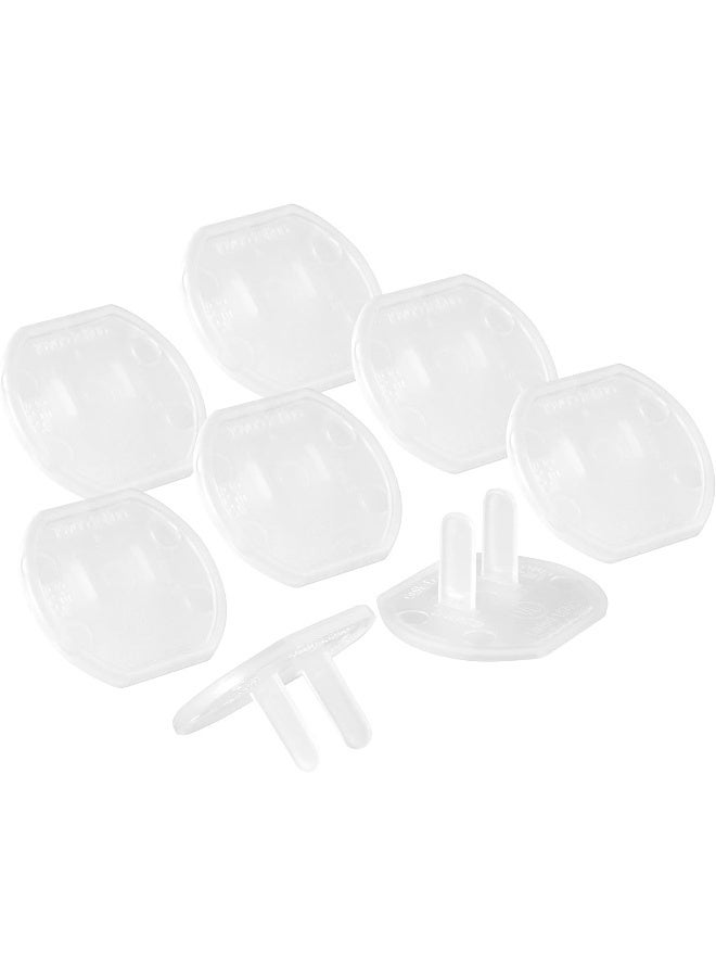 Power Gear Outlet Covers Baby Proofing Child Proof Plug Covers for Electrical Outlets Easy Install Outlet Plug Covers UL Listed Shock Prevention Clear 50271 8 Count - Image 1
