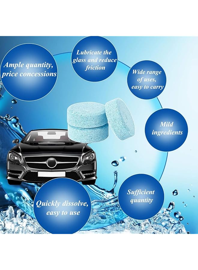 Bluejw 100 Piece Car Windscreen Glass Concentrated Washer Tablets Solid Car Brushing Tablets Glass Solid Wiper﻿ - Image 4