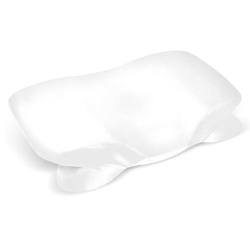 Zelimun Satin Pillowcase for Zelimun Cervical Pillow Only, Ergonomic Case, Smooth & Soft Pillowcase for Sleeping, White Pillow Cover with Zipper - Image 1