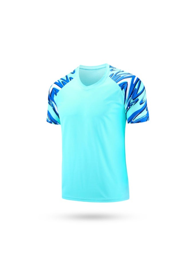H PRO HM Sports  Custom Soccer Training Jerseys| Blue| Team Uniforms Personalized Name and Number Logo