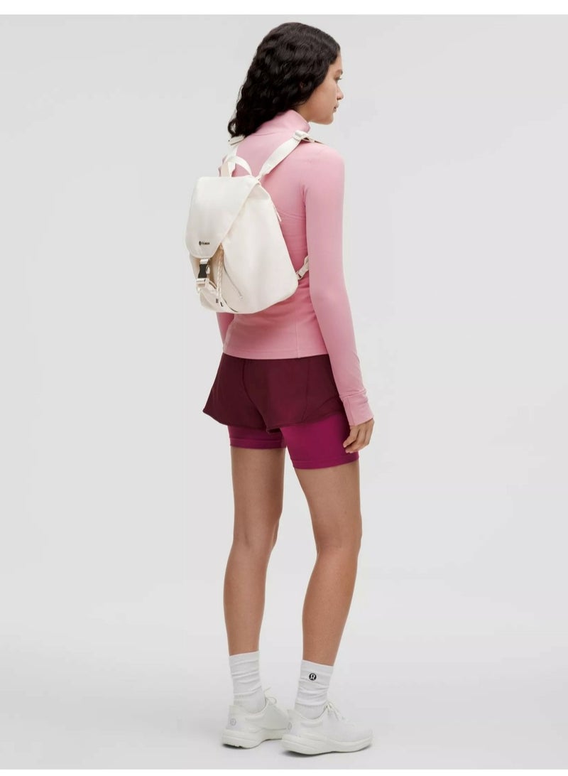 لولوليمون سحب النساء سحب دلو حقيبة الظهر، المدرسة، الرياضة، حقيبة الظهر اللياقة البدنية - أبيض - Image 2