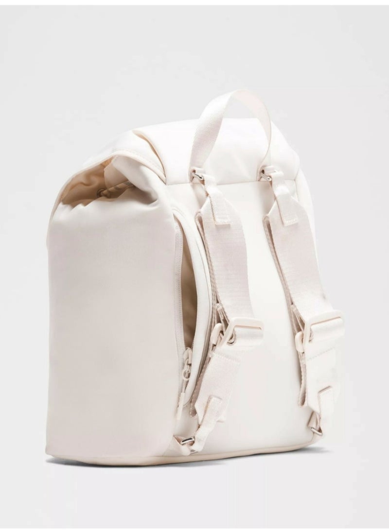 لولوليمون سحب النساء سحب دلو حقيبة الظهر، المدرسة، الرياضة، حقيبة الظهر اللياقة البدنية - أبيض - Image 4