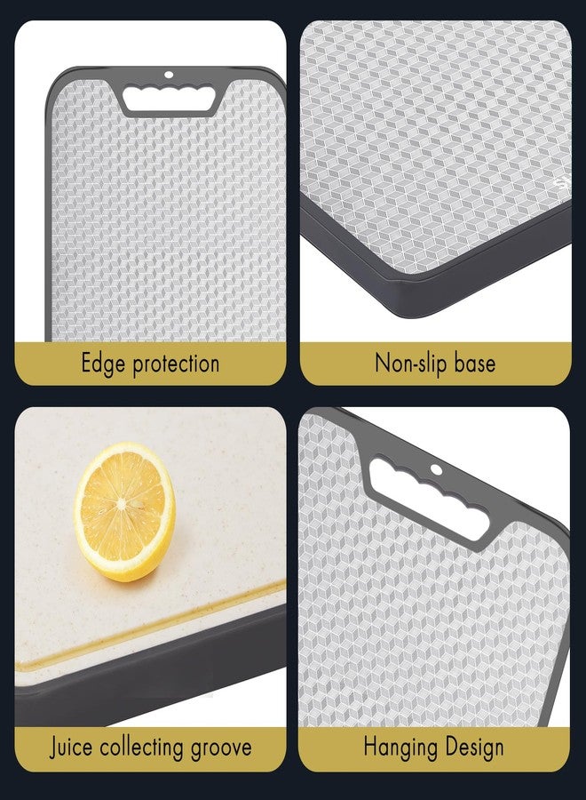 GIUOIDUO stainless steel Cutting Board for Kitchen, Cutting Board Double Sided Food Grade, Anti slip, scratch resistant, Easy to Clean Large Size 16”×11” - Image 3