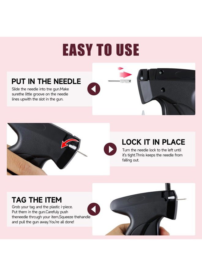 KEEUH Black Quick Stitch Sewing Gun - Includes 6 Mini Needles and 4000pcs Fasteners (2000 Black & 2000 White) Clothing Stitch Gun Quick Stitchy Sewing Kit - Image 2