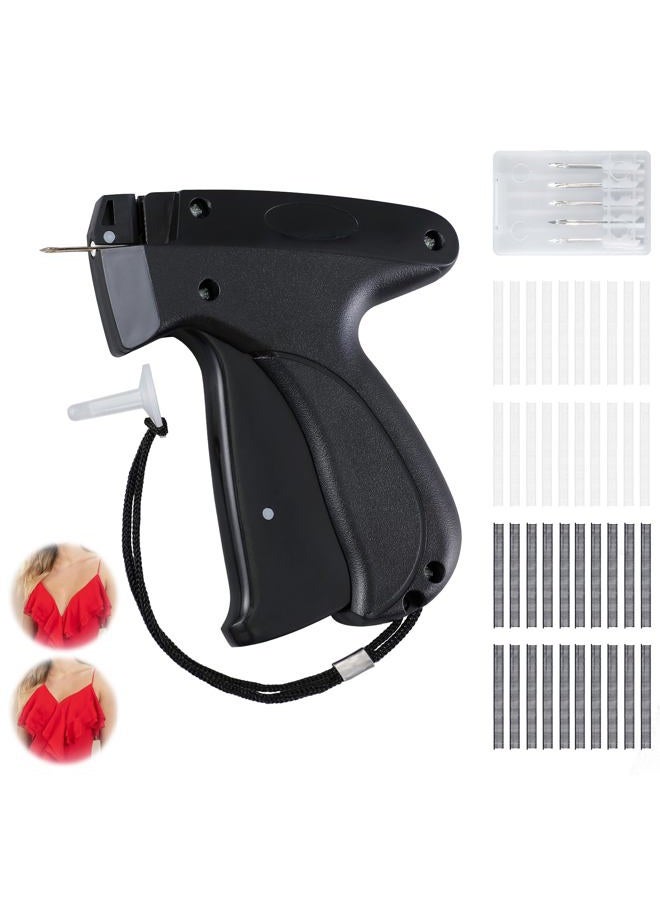 KEEUH Black Quick Stitch Sewing Gun - Includes 6 Mini Needles and 4000pcs Fasteners (2000 Black & 2000 White) Clothing Stitch Gun Quick Stitchy Sewing Kit - Image 1