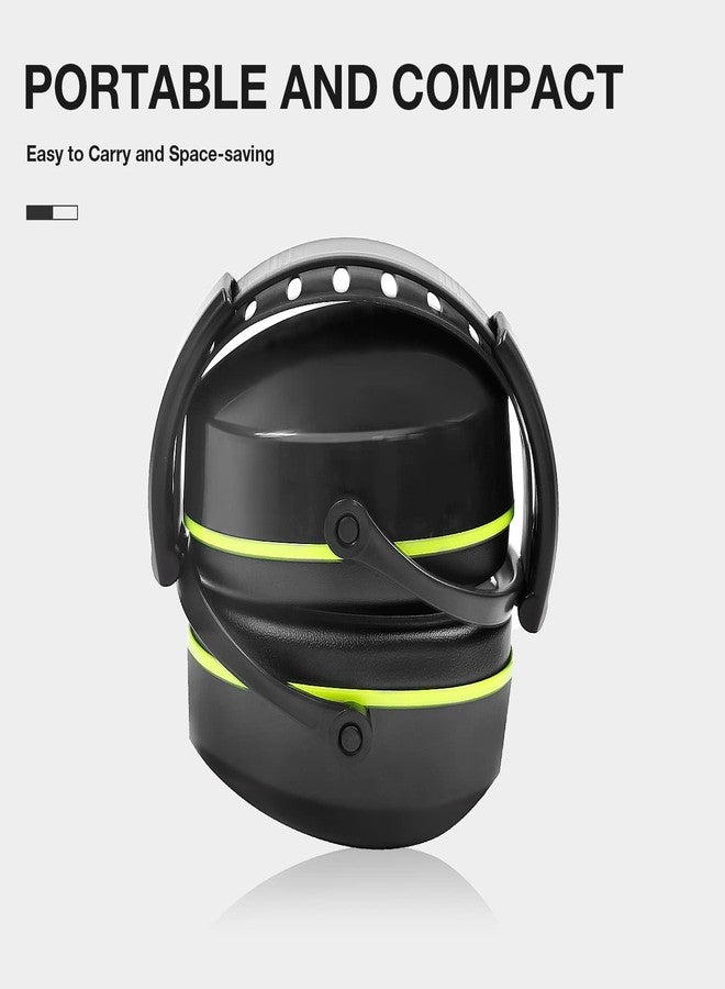 LYSIAN Foldable Noise Cancelling Earmuffs, Industry Ear Protection Muffs for Work, Shooting, Mowing, Airport - Image 4