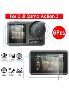 O Ozone (Pack of 2) Tempered Film for DJI Osmo Action 3 Screen Protector |9H Tempered Glass Screen Cover + Lens Protector for DJI Action 3 Camera Accessories  - Image 2