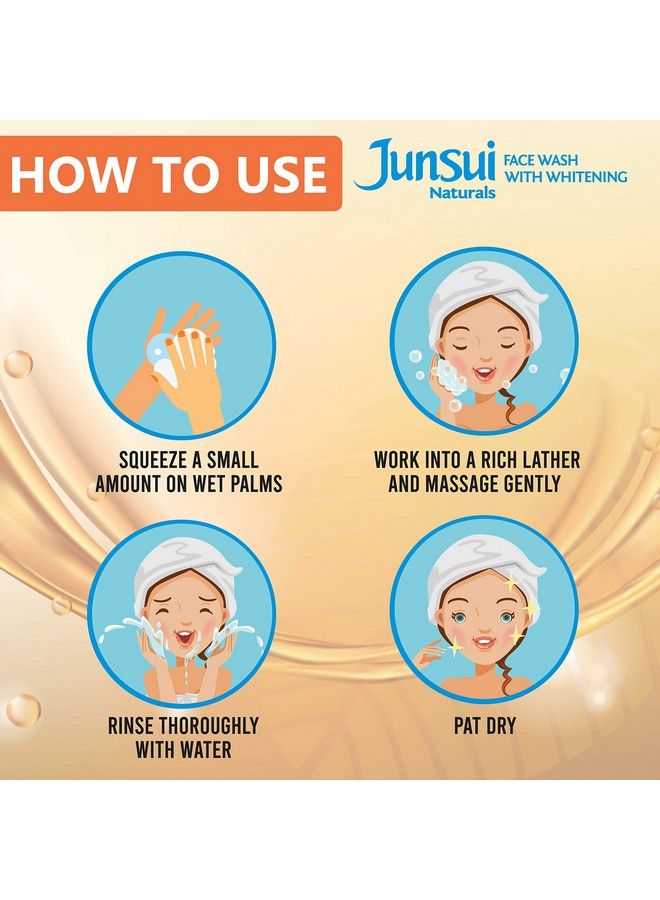 Junsui غسول الوجه الطبيعي مقشر البابايا 100 جرام؛ معزز بمستخلصات البابايا وفول البطاطا؛ يقشر بلطف ويتكون من رغوة؛ غسول وجه لتفتيح البشرة للفتيات والنساء للاستخدام اليومي؛ عبوة من قطعتين - Image 5