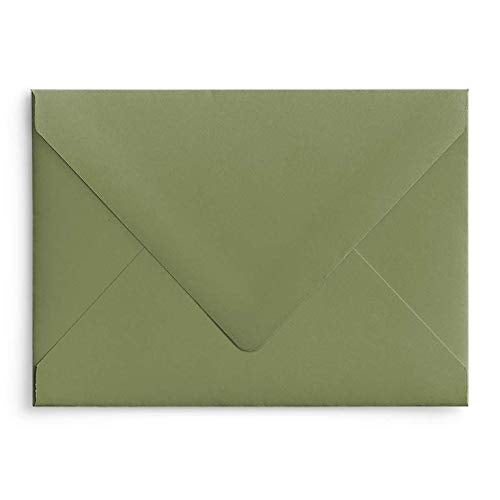 Marsupial Olive A7 Euro Curved Flap Invitation Envelopes - Pack of 50 - Image 2
