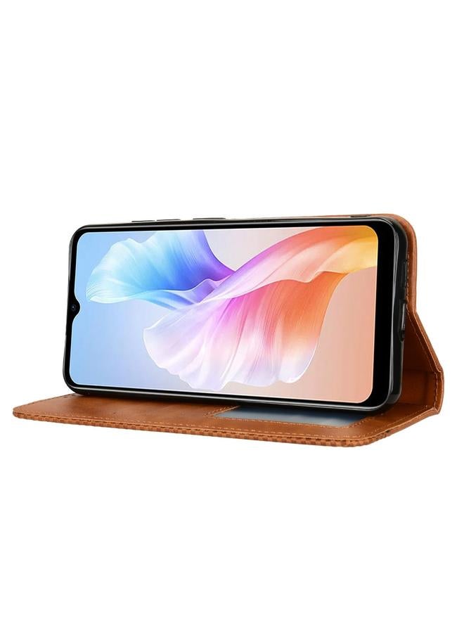 Zaboon Case For Doogee X98 Magnetic Buckle Retro Texture Leather Phone Case - Image 5