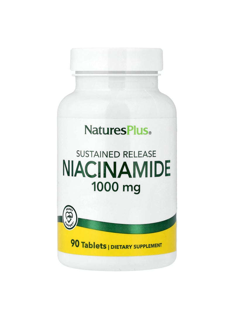 Niacinamide, Sustained Release , 1,000 mg, 90 Tablets