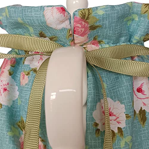 Yangshine Vintage Floral Tea Cozy Cotton Dust Proof Insulated Decorative Teapot Cover for Home Kitchen Table Color 2 - Image 3