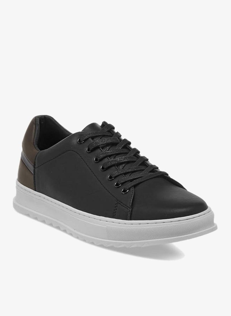 LBL by Shoexpress Men Solid Lace-Up Sneakers - Image 1