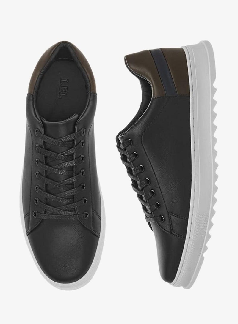 LBL by Shoexpress Men Solid Lace-Up Sneakers - Image 3