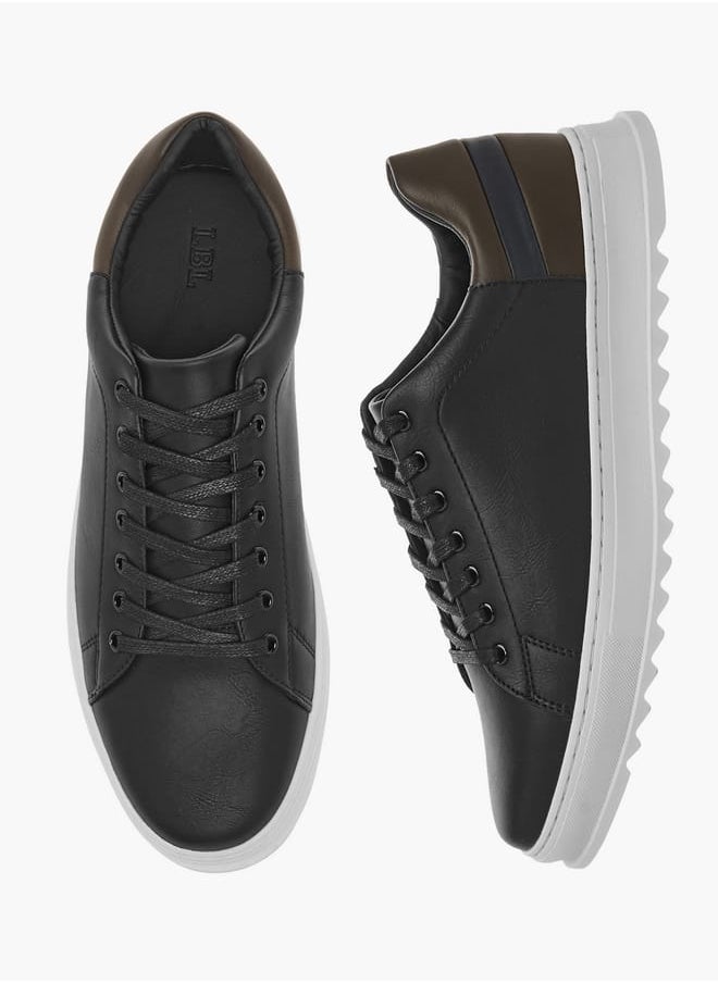 LBL by Shoexpress Men Solid Lace-Up Sneakers  - Image 1