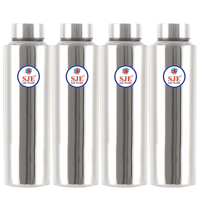 SJE WARE Sjeware Stainless Steel Water Bottle Fridge Bottle Set of 4 pcs Size 1 Litre - Image 1