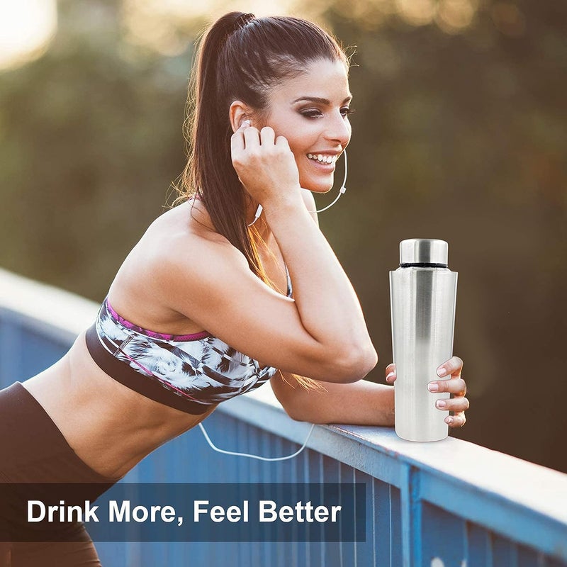 SJE WARE Sjeware Stainless Steel Water Bottle Fridge Bottle Set of 4 pcs Size 1 Litre - Image 3