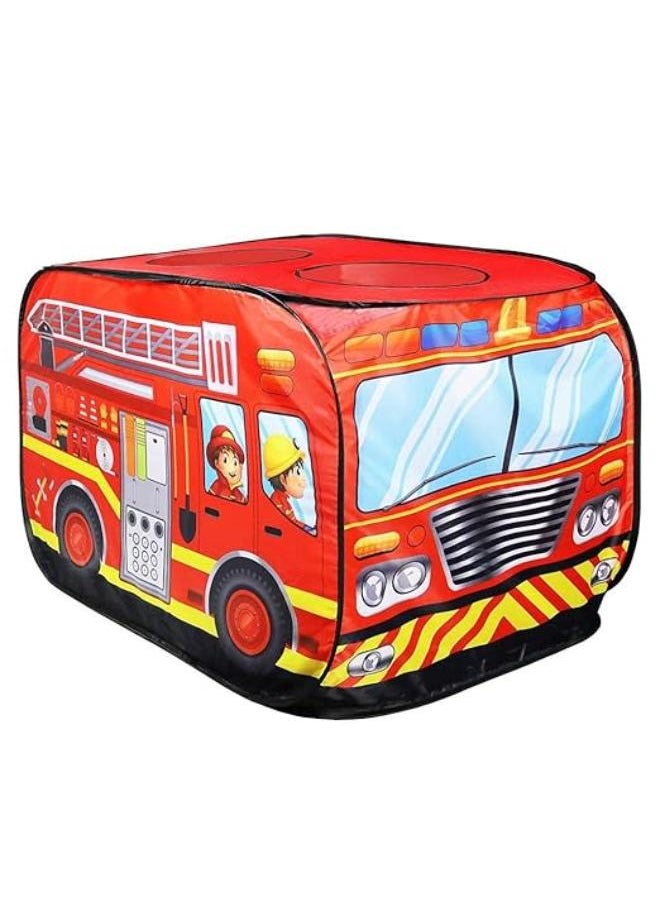 Kids Fire Truck Tent, Fun Toy Design, Double Stitched, Durable and Eco-Friendly  - Image 2