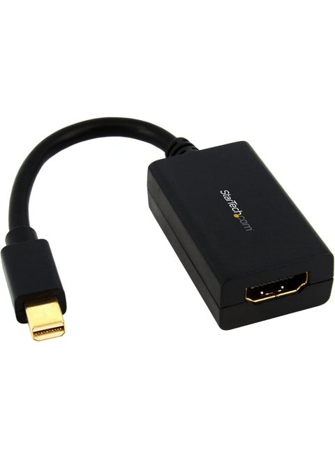 StarTechcom Mini DisplayPort To HDMI Adapter  1080p  Mini DP To HDMI MonitorDisplayTV  Passive mDP 12 to HDMI Adapter Dongle Video Converter  Upgraded Version Is MDP2HDEC MDP2HDMIBlack