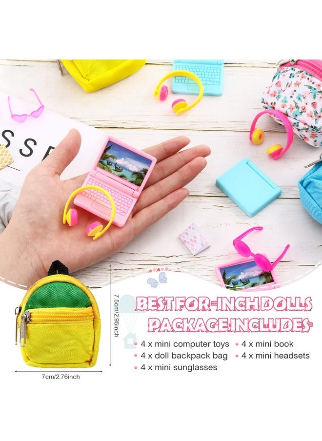 20 Pieces Doll Backpack Set Dollhouse School Accessories Doll Travel Supplies Include Mini Laptop Scene Simulation Backpack Bag With Zipper Mini Headsets Toy Sunglasses Book For 1/12 1/6 Scale - pzsku/Z1224EC92083E393CC969Z/45/_/1734347923/6133c6da-c060-44cd-8ae2-fb285c4cbd1e