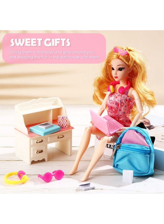 20 Pieces Doll Backpack Set Dollhouse School Accessories Doll Travel Supplies Include Mini Laptop Scene Simulation Backpack Bag With Zipper Mini Headsets Toy Sunglasses Book For 1/12 1/6 Scale - pzsku/Z1224EC92083E393CC969Z/45/_/1734347934/3ee4072a-def9-4a0d-a2b0-64da68fda522