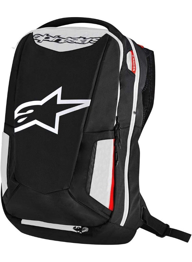 Alpinestars City Hunter Backpack Black/White/Red - Image 2