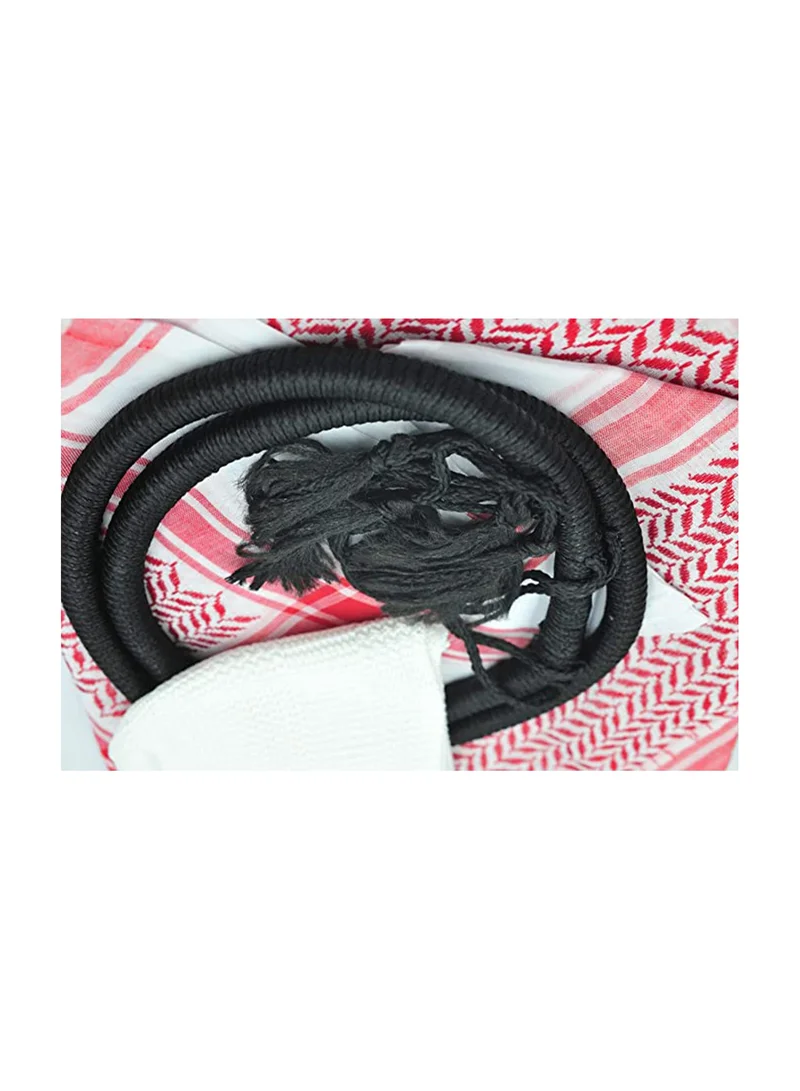 كابريشوس Caprisious Ghutra Complete Set for Men - Premium Arab Fashion Keffiyeh & Head Ring Agal Iqal | Arabian Scarf Shaykh Boys Headwear One Size