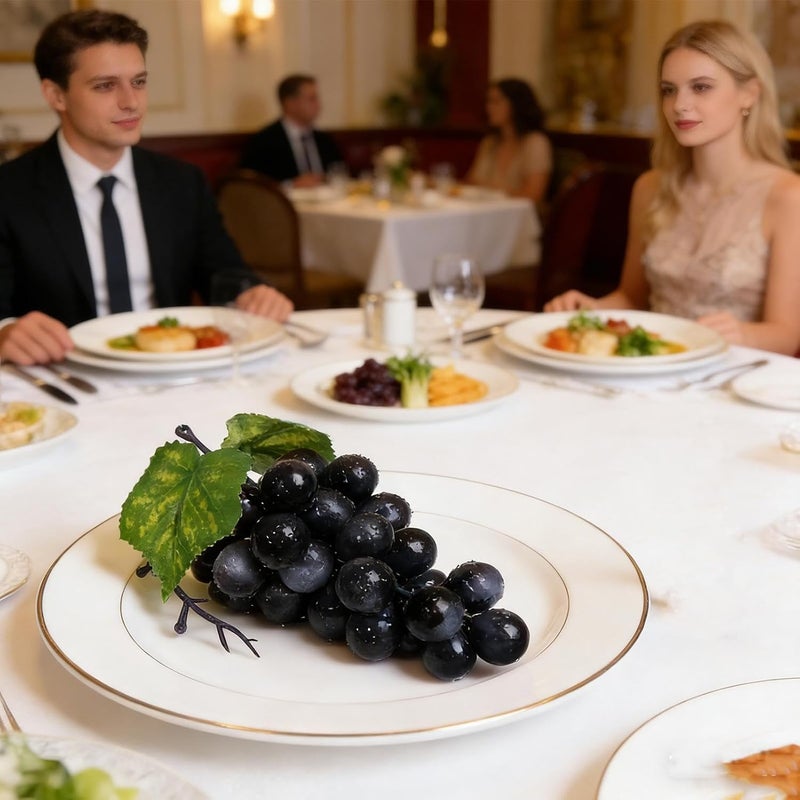 Faux Grapes | Realistic Party Decorations | Faux Fruit Table Decorations for Party | for Home Kitchen Dining Room Restaurant Wedding Events Receptions - Image 2
