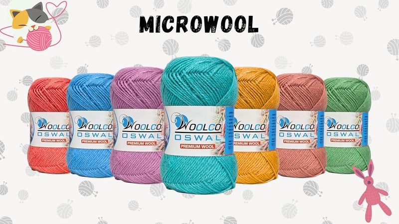 Woolco Oswal Microwool Acrylic Hand Knitting Yarn Pack of 4 Balls (100g Each), Soft Baby Yarn for Sweaters, Booties & DIY Knitting Projects – Baby Wool Thread for Beginners & Kids (Dark Pista) - Image 3