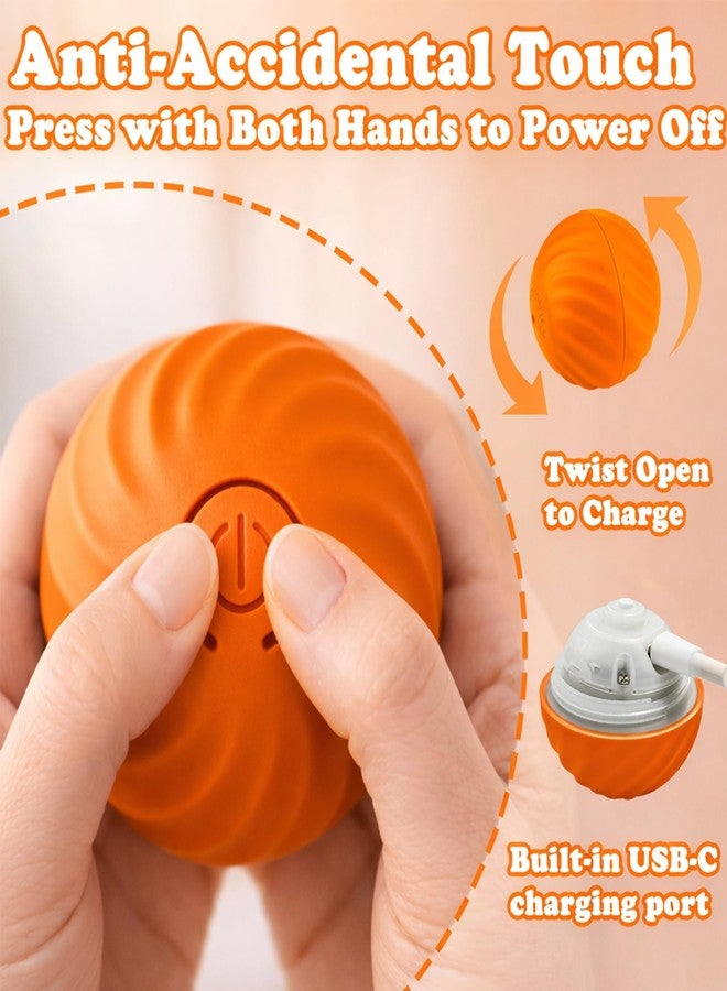 QUELIEN Interactive Dog & Cat Toy Ball, Automatic Moving Pet Toy for Small & Medium Dogs and Cats, USB-C Rechargeable Rolling Indoor Dog Toy for Boredom Relief - Image 4