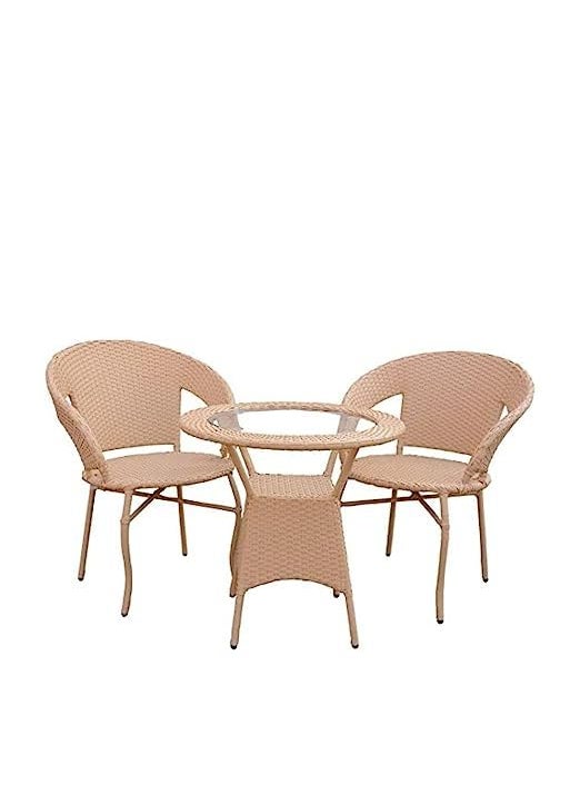 ANAND INDIA GROUPS ANAND INDIA GROUPS Furniture Garden Patio Seating Set 2 Chairs and 1Table Set Balcony Furniture Coffee Table Set 
