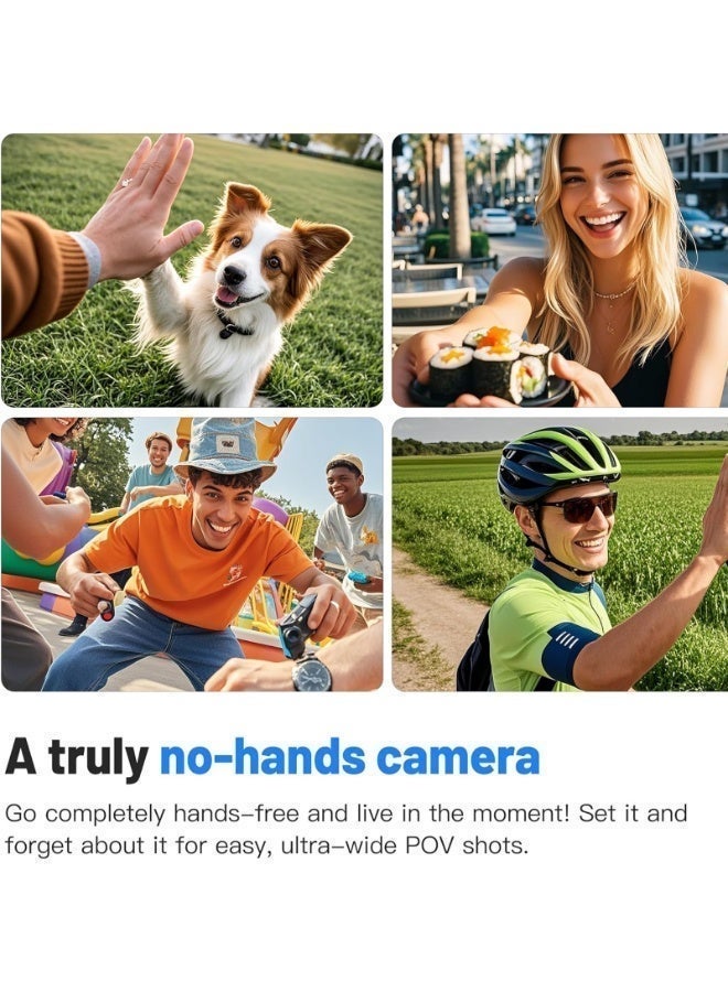 Best Mini Pocket Sport 4K Action Camera, 4K 60fps High Definition Body-Worn Vlogging Cam with Smart WIFI & Magnetic Waterproof - Image 4