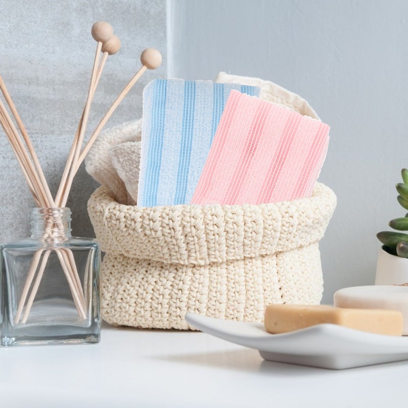 2pcs Shower Exfoliating Back Scrubbers Back Scrubber Towels Bath Wash Clothes - Image 5