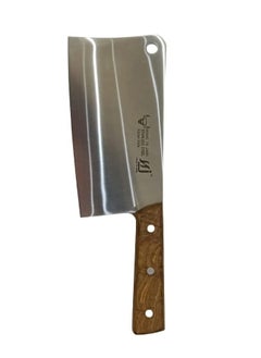 Stainless Steel Cleaver with Wooden Handle – Assorted Colors – Durable and Stylish Kitchen Tool