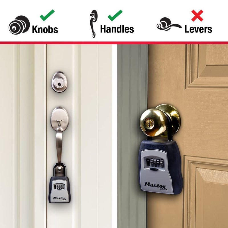 Master Lock Key Lock Box with Code, Outdoor Lock Box for Realtors, Property Managers and Landlords, Ideal for Short-Term Rentals, Key Safe Holds 5 Keys, 2 Pack, 5400EC2 - Image 4