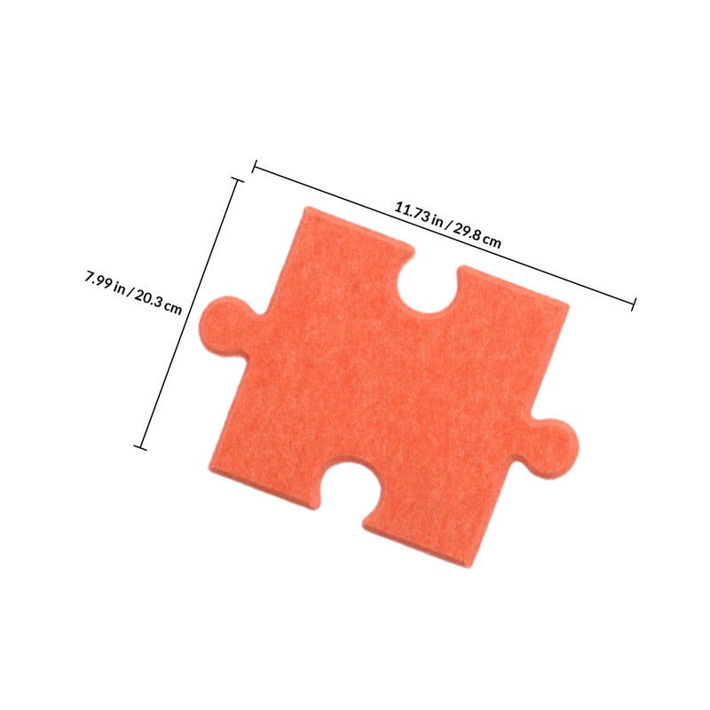 10pcs Puzzle Felt Photo Board Decoration DIY Picture Jigsaw Message Wall Work Sticker Background Bulletin Display Holder Indoor Doormat Entrance Decor Puzzle Area Rug - Image 2