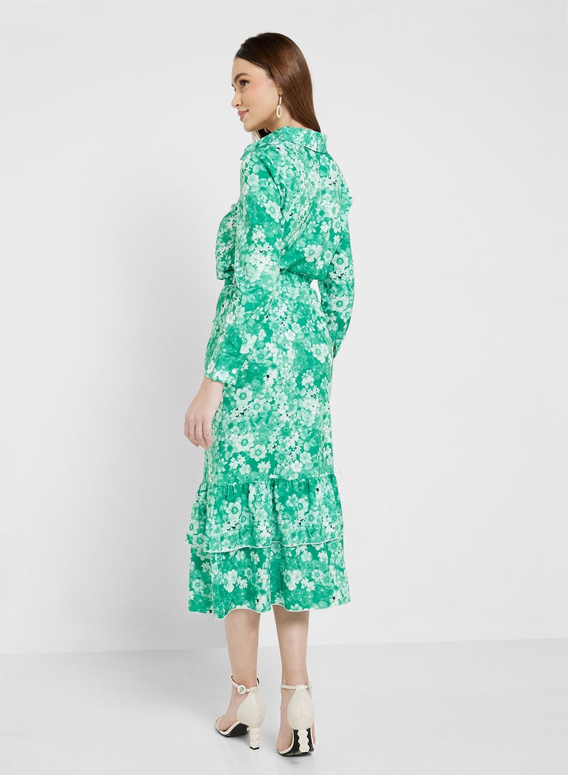 ELLA Printed Shirt & Skirt Set - Image 2