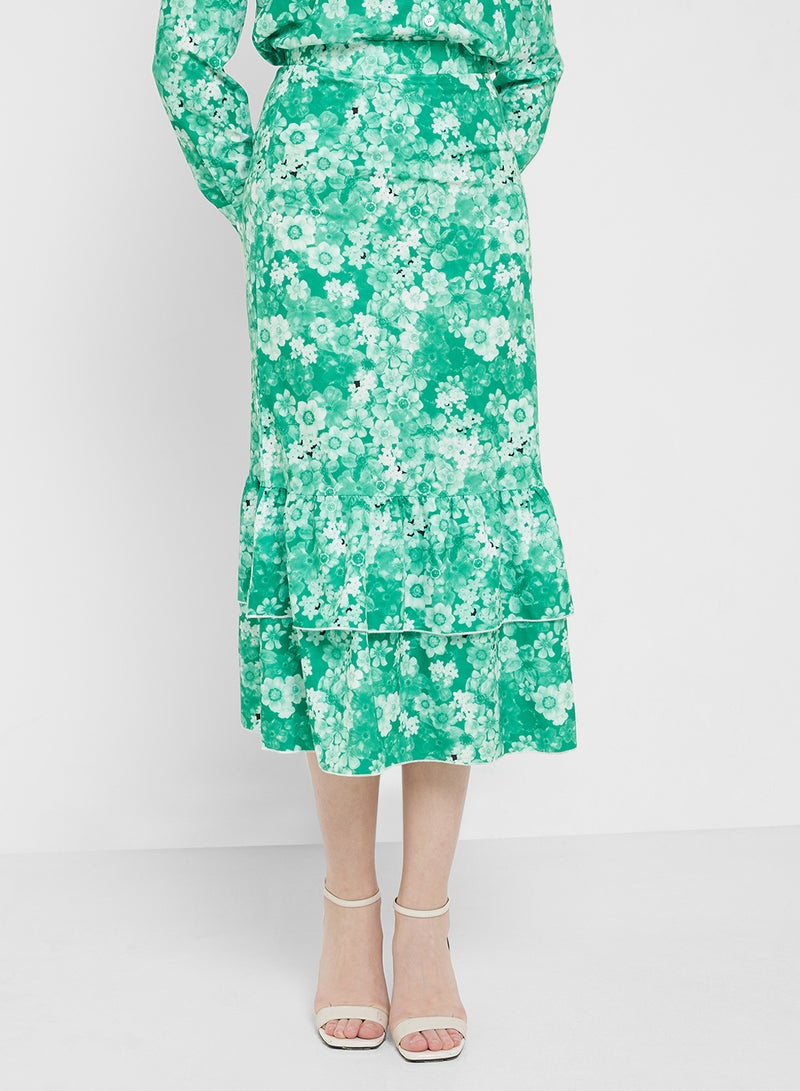 ELLA Printed Shirt & Skirt Set - Image 4