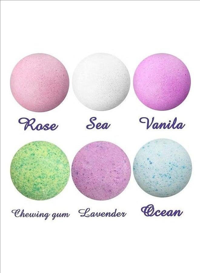 BLOOMING TIME 6-Piece Organic Bath Bomb Gift Set, Infused With Natural Essential Oils, Enjoy A Soothing Spa Experience, Carefully Handmade, Easy To Bubble And Charming Aroma - Image 2